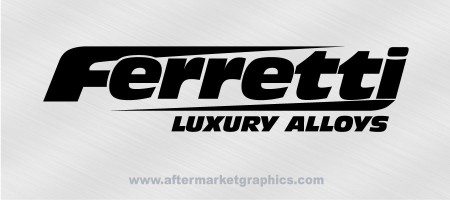 Ferretti Wheels Decals - Pair (2 pieces)